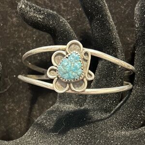 Sterling Silver and Turquoise Cuff
